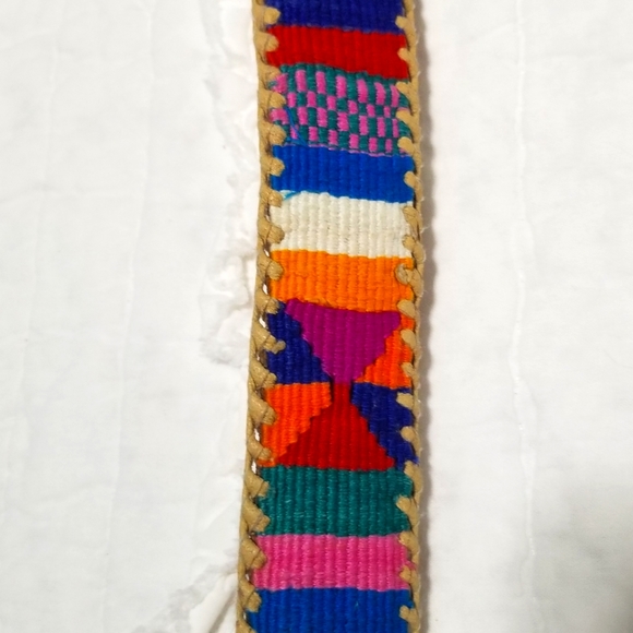 Vintage Leather Belt Handmade in Guatemala 32 EUC - Picture 8 of 16